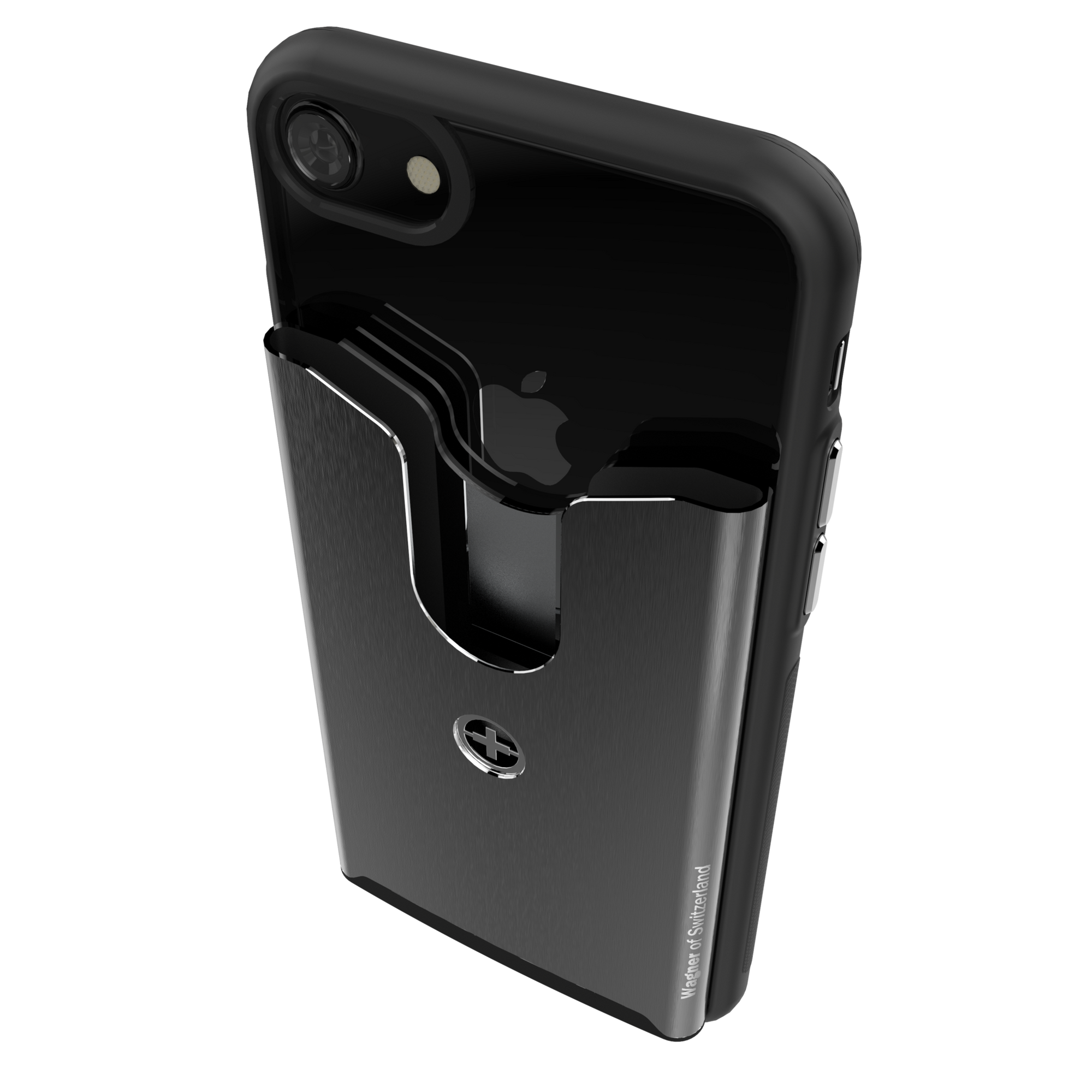 SUPERSLIM WALLET CASE iPhone 7/8, brushed black