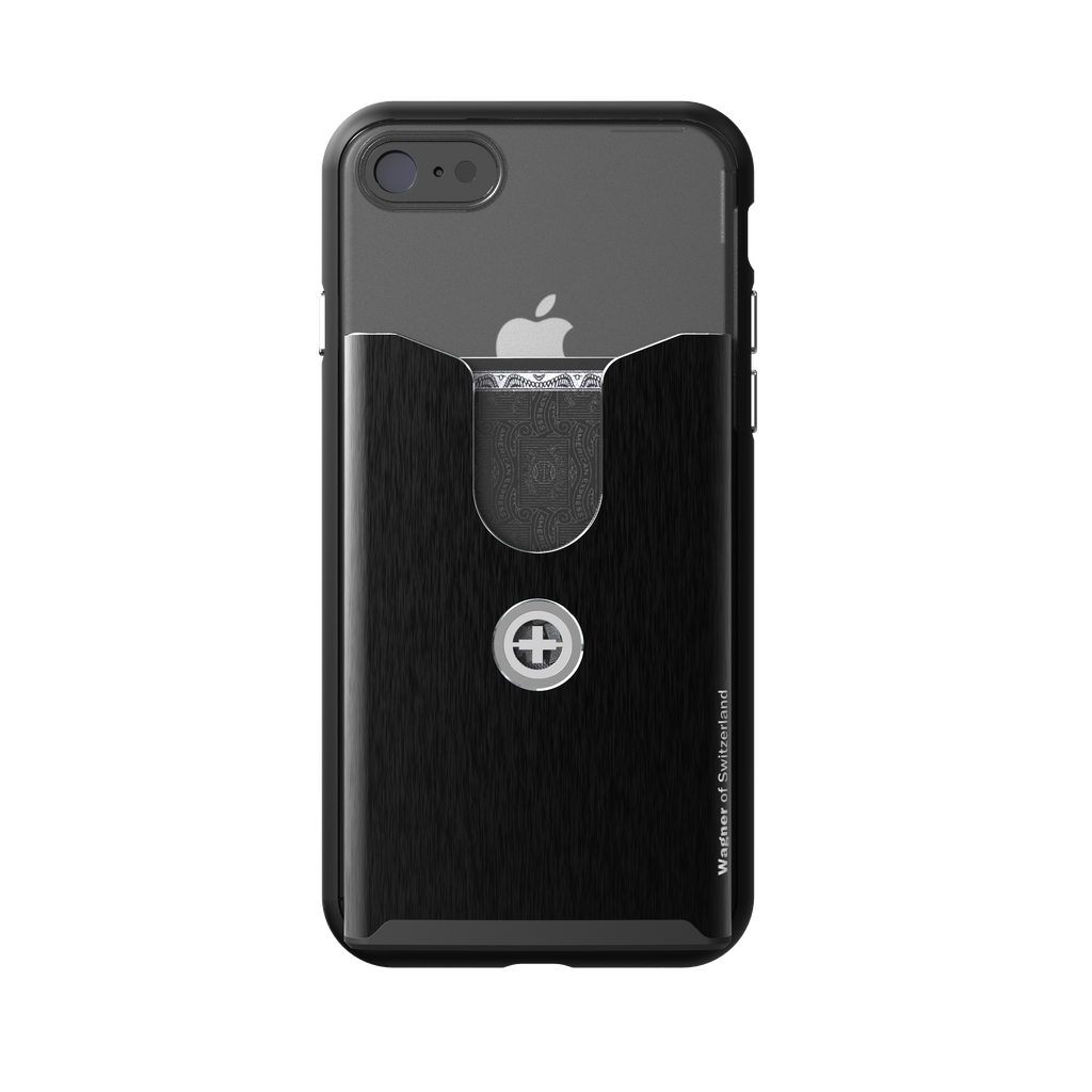 SUPERSLIM WALLET CASE iPhone 7/8, brushed black