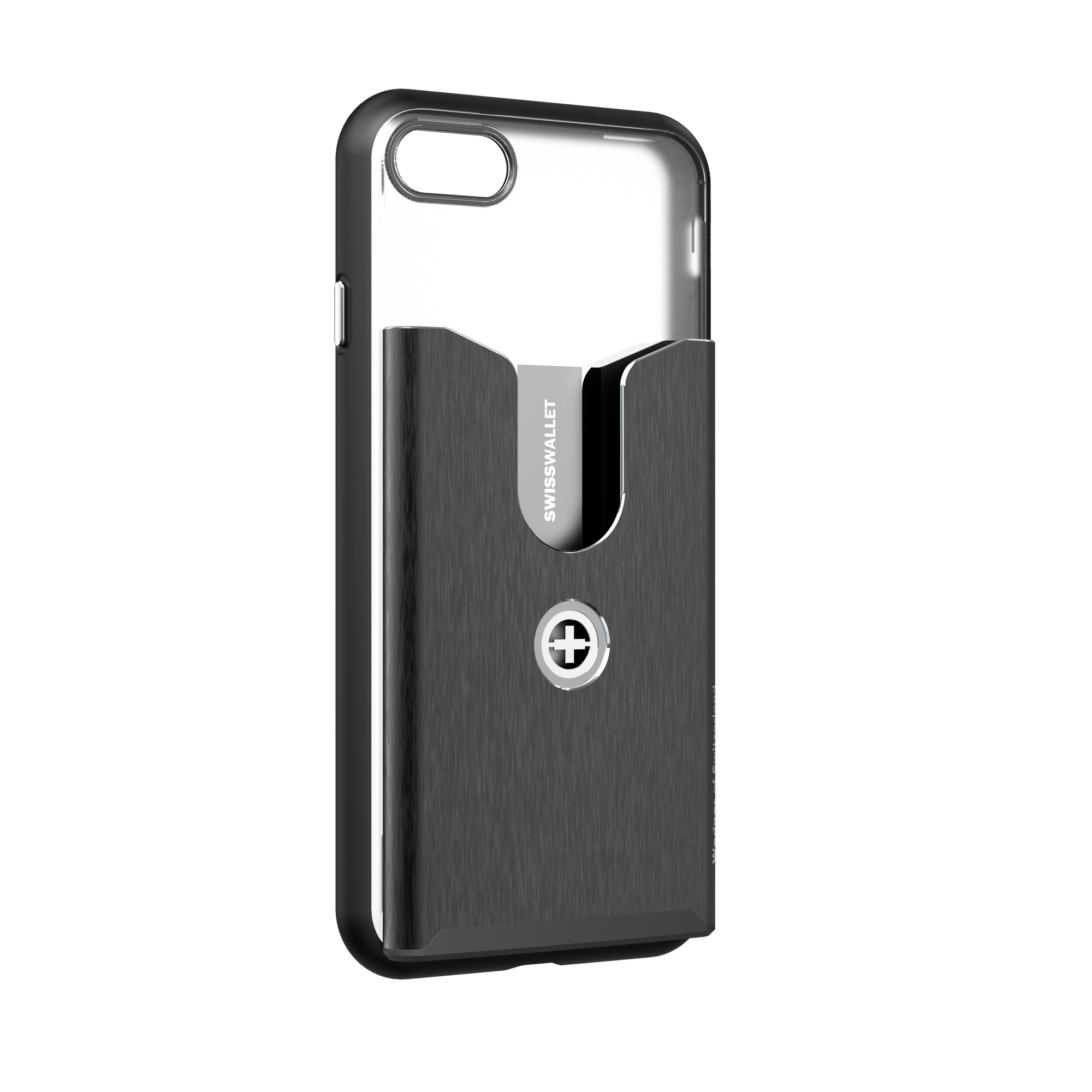 SUPERSLIM WALLET CASE iPhone 7/8, brushed black