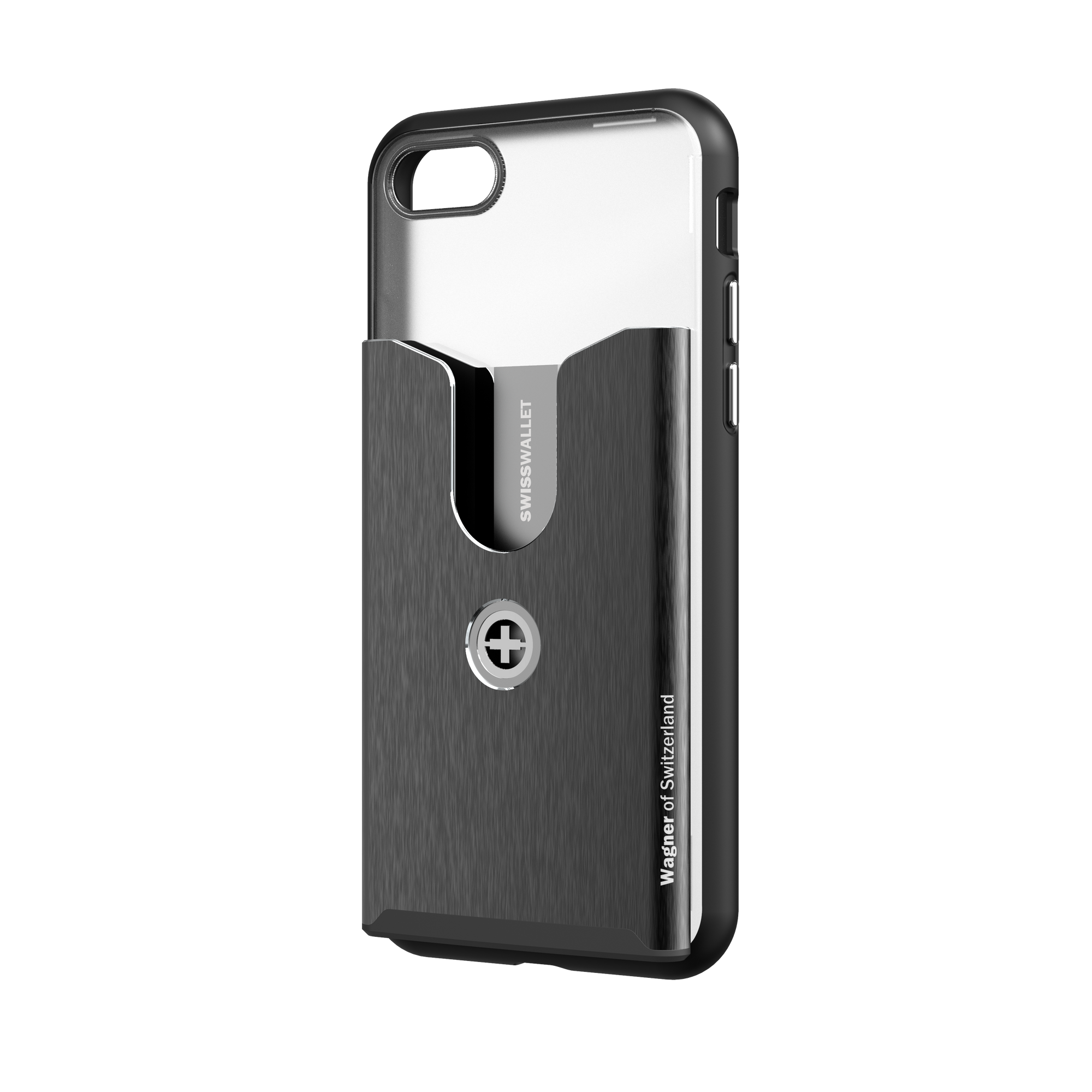 SUPERSLIM WALLET CASE iPhone 7/8, brushed black