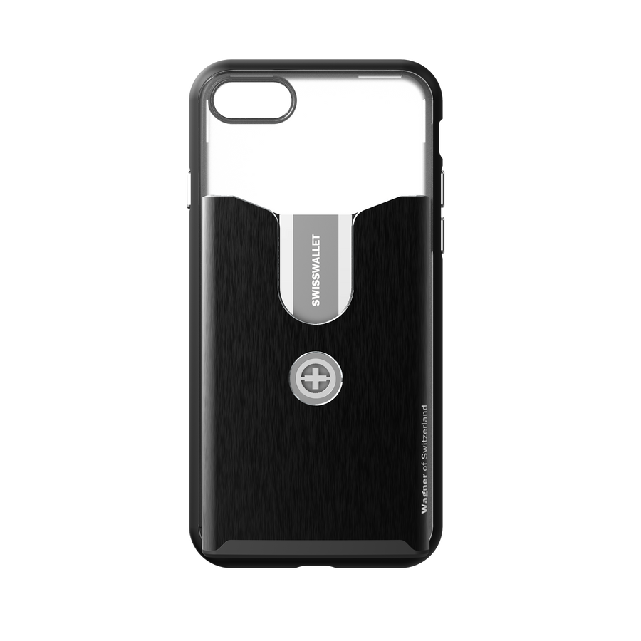 SUPERSLIM WALLET CASE iPhone 7/8, brushed black