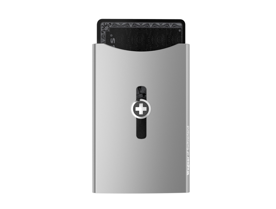 SWISSWALLET ORIGINAL, metallic silver