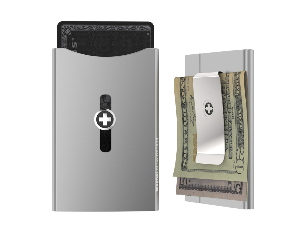 SWISSWALLET ORIGINAL, metallic silver